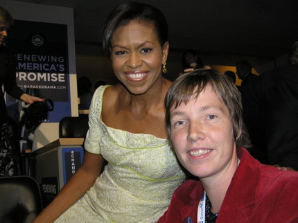 Kirsten en Michelle Obama