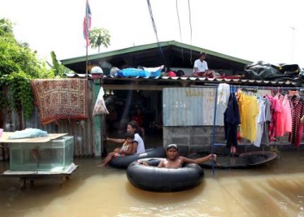 Kwart van Thailand staat onder water