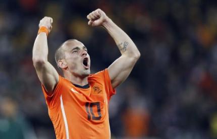 Sneijder derde in verkiezing L'Equipe