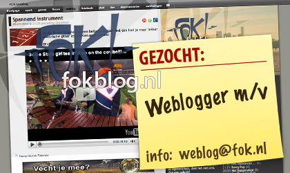 FOK!weblog zoekt bloggers!