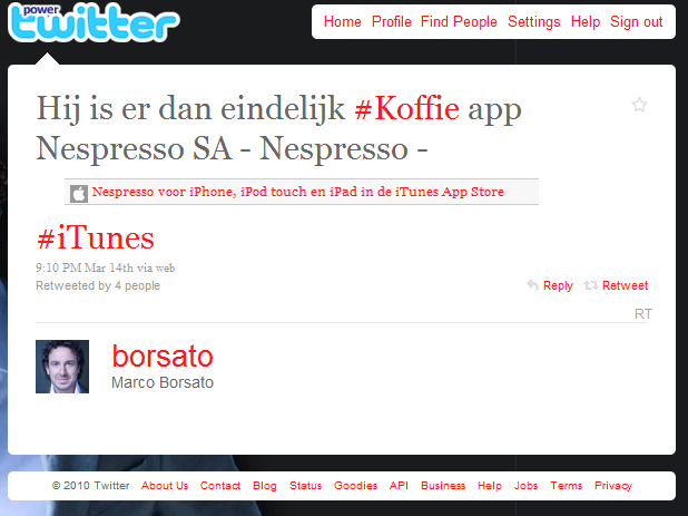 Borsato twittert niet tegen betaling