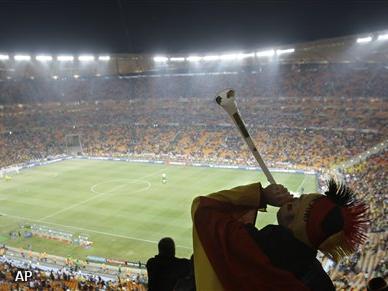 Doodsbedreiging om vuvuzela-kabaal