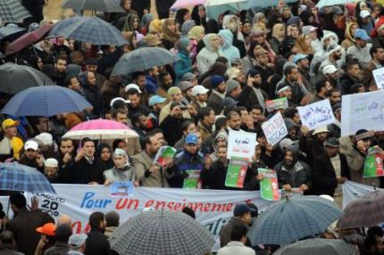Duizenden demonstreren in Marokko