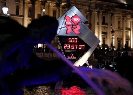 Olympische klok stopt met aftellen