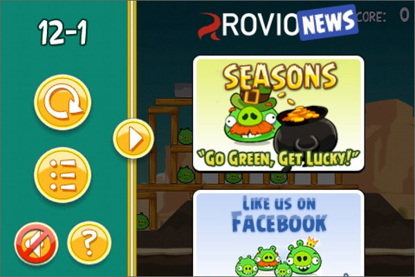Angry birds ads