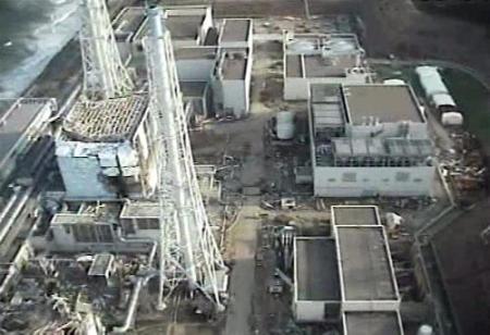 Brand in beschadigde kerncentrale Fukushima I