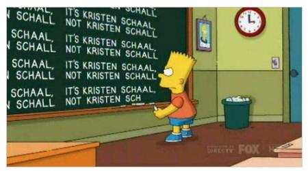 Simpsons schoolbord