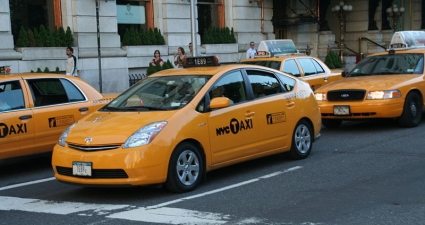 Yellow cabs in New York
