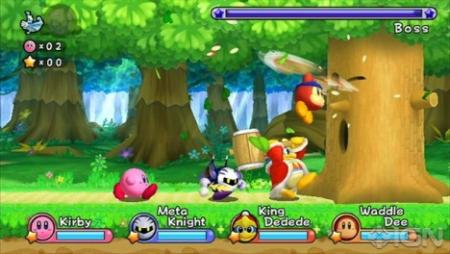 Kirby's Return To Dreamland: gameplay co-op