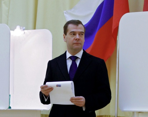Russische verkiezingen in volle gang