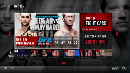 UFC App voor Xbox Live