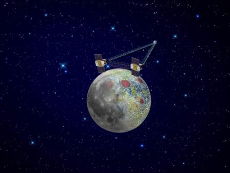 NASA-sondes in baan rond maan