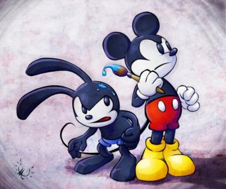 Mickey Mouse en Oswald the lucky rabbit