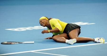 Enkelblessure Serena Williams