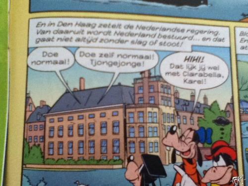 Donald Duck neemt Den Haag op de hak