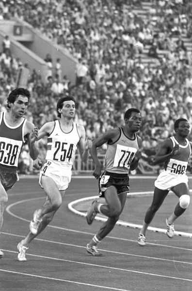 Coe tijdens de Spelen van 1980