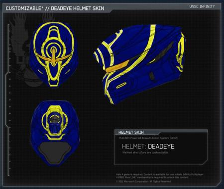 Halo 4 Deadeye helmet skin