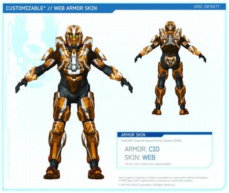 Halo 4 Web armor skin