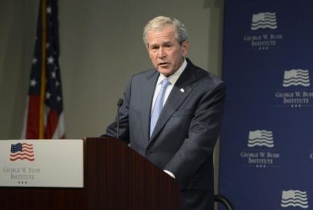 George Bush dagje terug in Witte Huis