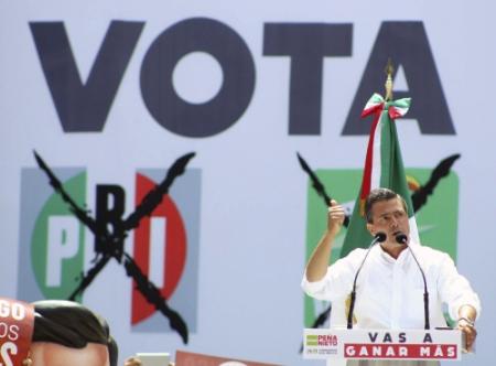 'PRI wint verkiezingen Mexico'