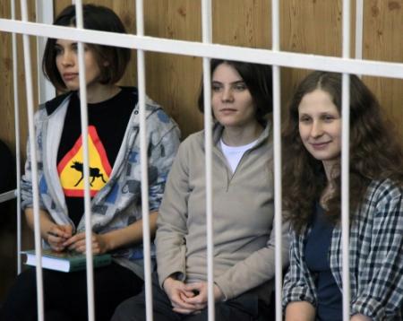 Russische punkband Pussy Riot voor de rechter