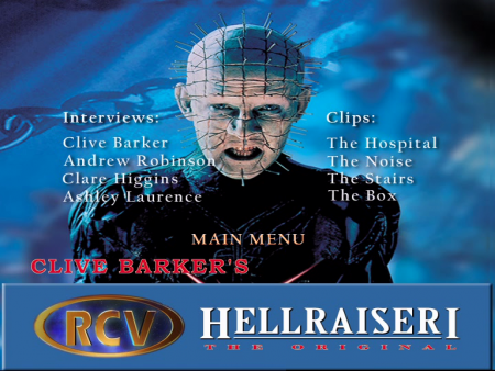 Hellraiser 25th Anniversary Collection menu