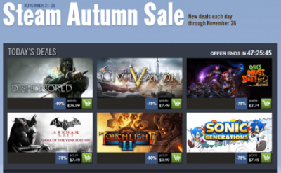 Autumn sale