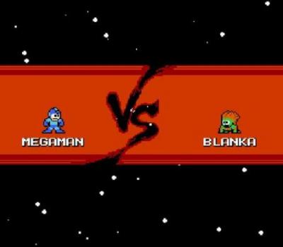 Mega Man tegen Blanka in Street Fighter X Mega Man