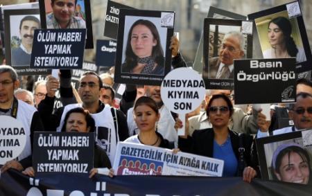Turkije heeft meeste gevangen journalisten