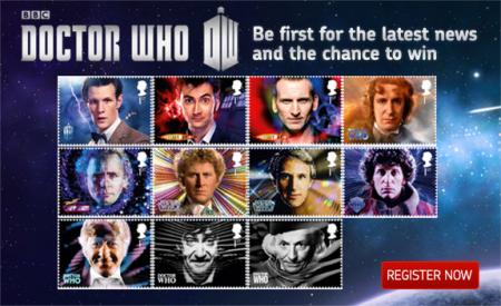 De Doctor Who postzegels van Royal Mail