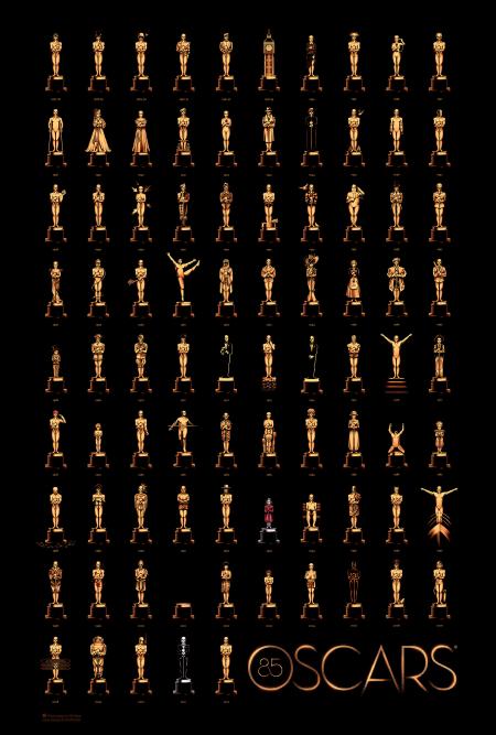 Olly Moss 85 Oscars Poster
