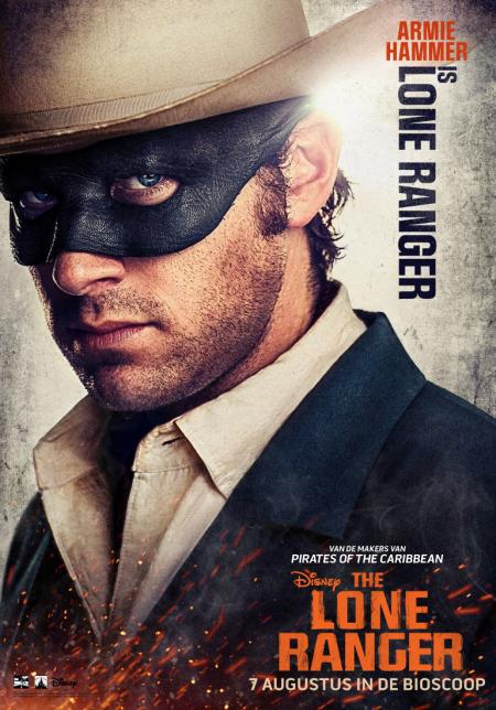 The Lone Ranger poster: Armie Hammer
