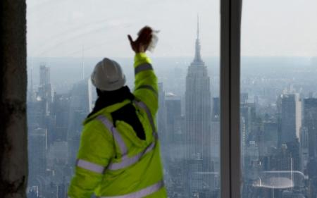 Nieuw WTC bereikt hoogste punt