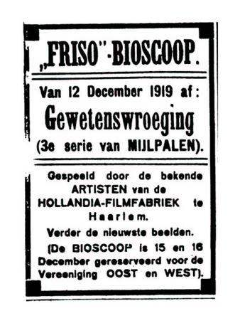 Uit de Leeuwarder Courant van 11 december 1919