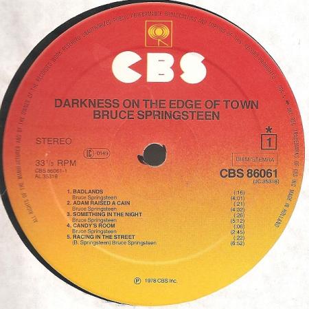 Bruce Springsteen - Darkness On The Edge Of Town A