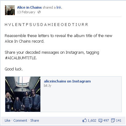Alice In Chains (Facebook)