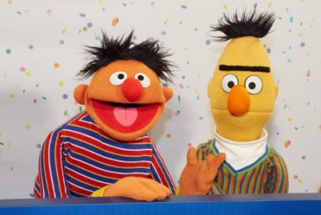 Bert en Ernie'gay' op cover The New Yorker