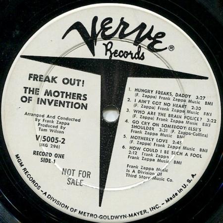 Mothers Of Invention - Freak Out A