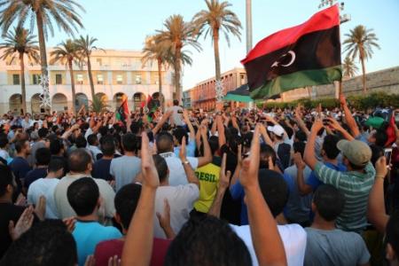 Demonstraties bij Libische Moslimbroederschap