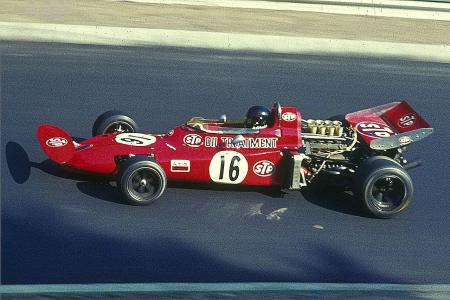 Andrea de Adamich in de March 711 tijdens de training voor de Grand Prix van Duitsland in 1971 (WikiCommons/Lothar Spurzem)