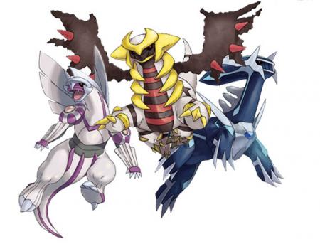 Dialga, Palkia en Giratina