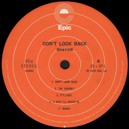 Boston - Don't Look Back A