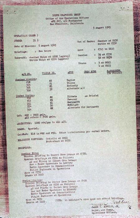 Het bevel: 5 augustus 1945