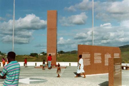 Hedendaags monument op Guadalcanal