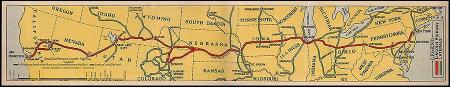 Route Lincoln Highway, 1913