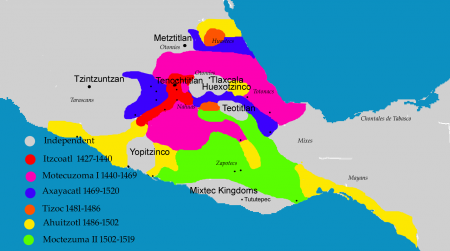 Kaart Azteken 1518