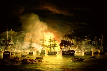 Britten bombarderen Algiers, augustus 1816