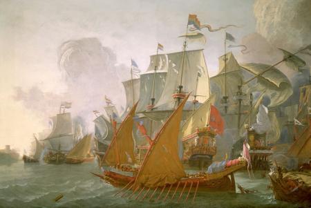 Nederlandse vloot in Tripoli (schilderij 1670)