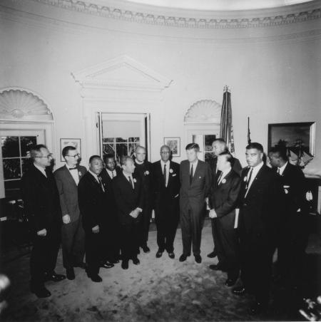 Kennedy, King en andere groten in het Witte Huis