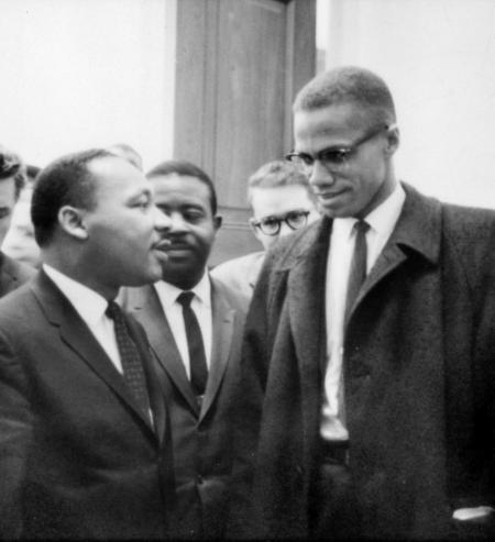 Malcolm X en MLK ontmoeten elkaar, 1964